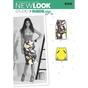 New‎ Look A6103 Women's Skirt Sewing Pattern Sizes 6-16